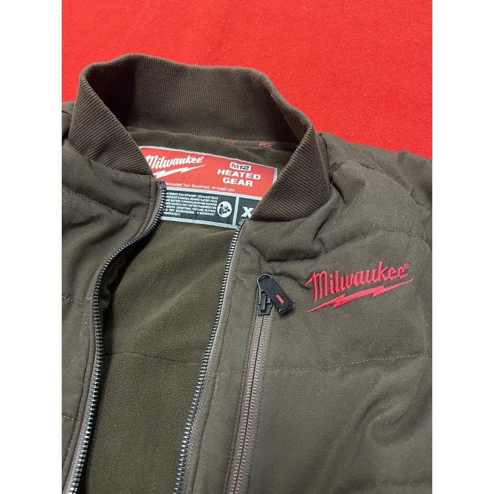 Rare Brown Milwaukee Brand 3-1 Heated Gear Vest Mens Size XL workwear No Battery